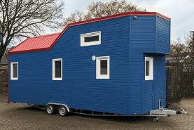 Tiny houses of les than 300 square feet are often built on trailers so that they can be towed to a new location.