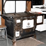 Old-fashioned, dual-purpose wood-burning cooking and heating stoves last for decades and even centuries.