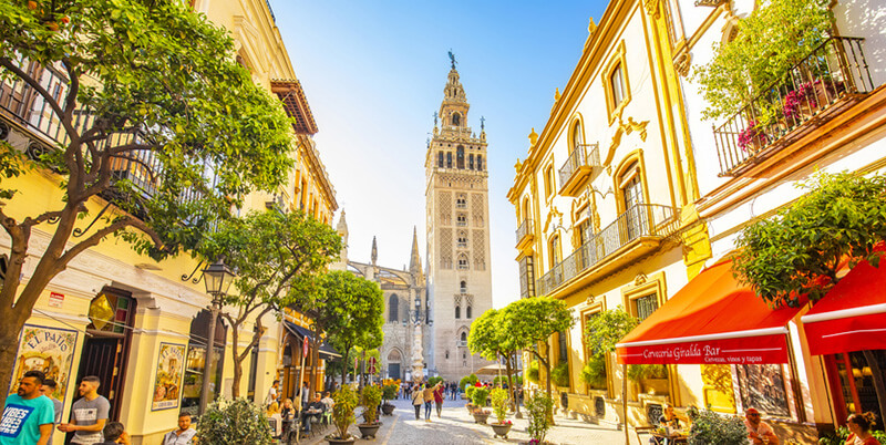 Seville Cathedral and Giralda tower